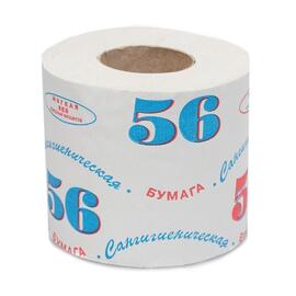 Туалетная бумага однослойная, 65 м, 48 шт/уп