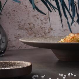 Тарелка глубокая 250 мл d 29 см h6 см для пасты/супа Brown Untouched Taiga P.L. Proff Cuisine [1]