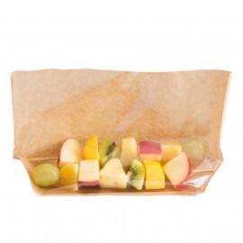 Пакет бумажный с окном для еды, 27*15*4 см, , крафт-бумага, 100 шт/уп, Garcia de Pou