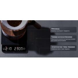 Весы кофейные портативные E-SMART SCALE (ESPRESSO) белые 0,3-2000гр батарея 1200mAH ZeroHero