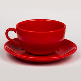 Чайная пара 180 мл красная d 8,2 см h5,5 см Barista (Бариста) красная Stackable P.L. [4]