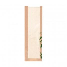 Пакет Feel Green для хлеба с окном 14+4*60 см, крафт-бумага 36 г/см2, 250 шт/уп, Garcia