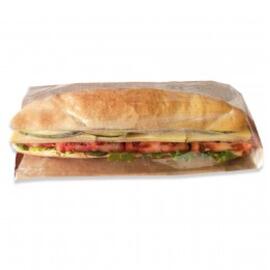 Пакет Panorama для сэндвича с окном 12+6*23 см, крафт-бумага, 250 шт/уп, Garcia de Pou