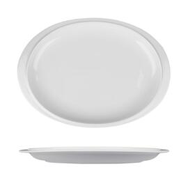 Блюдо овальное 30*21,5 см h3 см с бортом белое фарфор NEW P.L. Proff Cuisine [3]