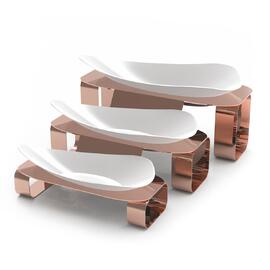 Подставка фуршетная стойка 34,9*17,2*19,3 см Copper металл + салатник меламин P.L.--Hotelware