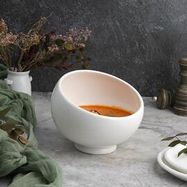 Салатник 870 мл d 16,5 см h13/8 см скошенный белый фарфор NEW P.L. Proff Cuisine [4]