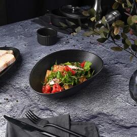 Салатник 700 мл 25*16 см h6,4 см Black Raw Stellar P.L. Proff Cuisine [1]