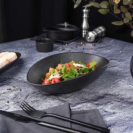 Салатник 700 мл 25*16 см h6,4 см Black Raw Stellar P.L. Proff Cuisine [1]