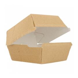 Коробка для бургера жиронепроницаемая рифленая, 14*12*8 см, 50 шт/уп, картон, Garcia de