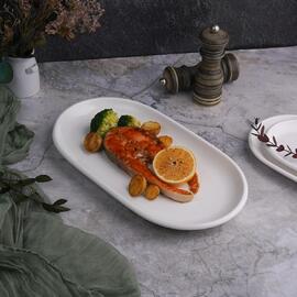 Блюдо овальное 32,7*17,8 см h2,7 см для подачи белое фарфор NEW P.L. Proff Cuisine [6]