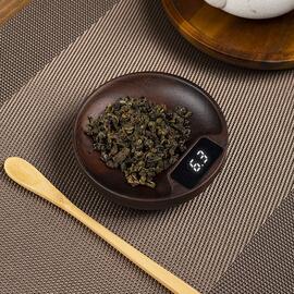 Весы чайно-кофейные портативные коричневые 0,1-100гр дерево батарея 100mAH P.L. Barbossa