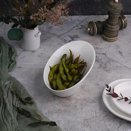 Салатник 175 мл 16,3*11 см h9,5/4,5 см скошенный белый фарфор NEW P.L. Proff Cuisine [6]