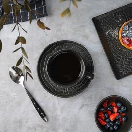 Чайная пара 200 мл d 8,8 см h6,2 см Black Raw Wood P.L. Proff Cuisine [6]