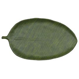 Блюдо 46*25,4*2,8 см овальное Лист Green Banana Leaf пластик меламин P.L. Proff Cuisine