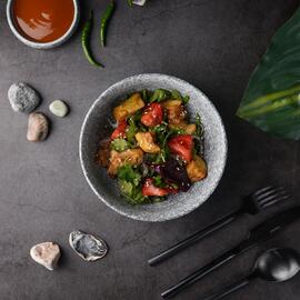 Салатник 800 мл d 17,3 см h6 см Stone Untouched Taiga P.L. Proff Cuisine [1]