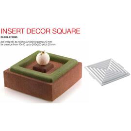 Форма кондитерская Silikomart INSERT DECOR SQUARE 26*26 см, h 2 см, силикон, Италия