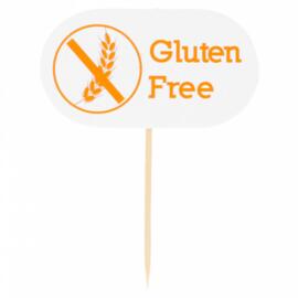 Маркировка-флажок "GLUTEN FREE" 8 см, 100 шт, Garcia de PouИспания