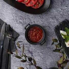 Соусник 125 мл 10,7*8,5 см h4 см Smooth Black Raw Stellar P.L. Proff Cuisine [6]