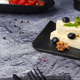 Блюдо прямоугольное 26*13 см h1,6 см с бортом Black Raw Stellar P.L. Proff Cuisine [4]
