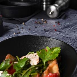 Салатник 450 мл 19*14,5 см h6,4 см Black Raw Stellar P.L. Proff Cuisine [6]