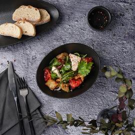 Салатник 450 мл 19*14,5 см h6,4 см Black Raw Stellar P.L. Proff Cuisine [6]