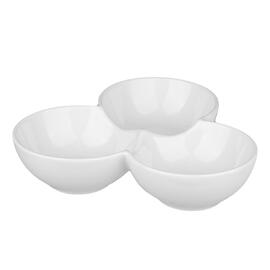 Менажница 20*16 см h4,5 см 3 отделения белая фарфор NEW P.L. Proff Cuisine [4]