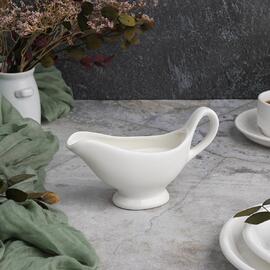 Соусник 125 мл 15,2*4,9 см с ручкой белый фарфор P.L. Proff Cuisine [8]