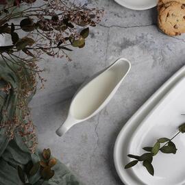 Соусник 125 мл 15,2*4,9 см с ручкой белый фарфор P.L. Proff Cuisine [8]