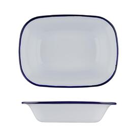Блюдо для подачи 19,5*14 см h4,5 см 520 мл Blue Rim эмалированая сталь SUNNEX [1]