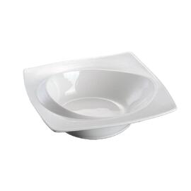 Салатник 185 мл 15*15 см h4,5 см с бортом Asymmetry белый фарфор NEW P.L. Proff Cuisine [6]