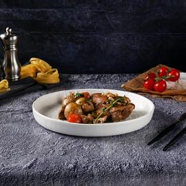 Тарелка с бортом d 23 см h3 см White Raw Wood P.L. Proff Cuisine [6]