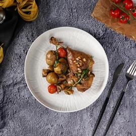 Тарелка с бортом d 23 см h3 см White Raw Wood P.L. Proff Cuisine [6]