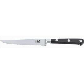 Нож для нарезки 12,5 см волнистое лезвие кованый ECO-Line черная ручка P.L. - Proff Chef Line