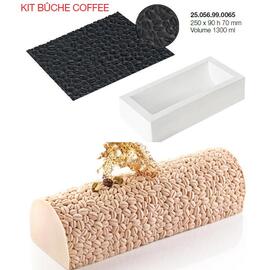 Форма кондитерская Silikomart KIT BUCHE COFFEE, силикон, 25*9*7 см, Италия