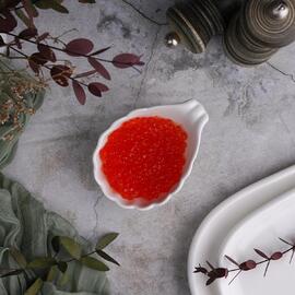 Соусник  80 мл 10,1*7,9 см h4,1 см "Ракушка" овальный белый фарфор Seashell White NEW P.L. [12]