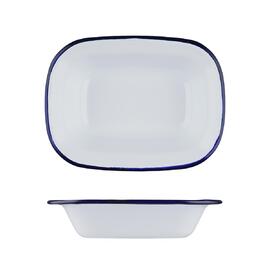 Блюдо для подачи 22*16,5 см h5 см 700 мл Blue Rim эмалированая сталь SUNNEX [1]