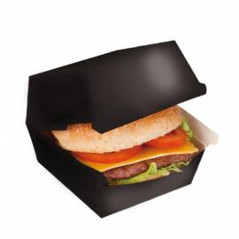Коробка для бургера 14*12,5*5,5 см, чёрный, 50 шт/уп, картон, Garcia de PouИспания