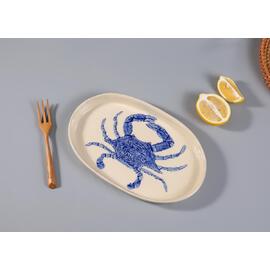 Блюдо овальное 29*18 см h2,5 см Crab Blue Frutti di Mare P.L. [1]