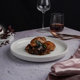 Тарелка с бортом d 25,6 см h3,3 см Frost White Moon P.L. Proff Cuisine [2]