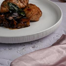 Тарелка с бортом d 25,6 см h3,3 см Frost White Moon P.L. Proff Cuisine [2]