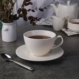 Чайная пара 300 мл белая d 10,2 см h6,6 см Neo Silk Noble [6]