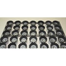 Сборка форм гофрированных для кексов, 50 мл, 35 шт, решетка 60*40 см, черный металл с ан
