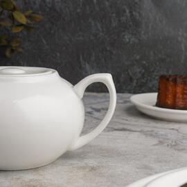 Чайник 450 мл d 12 см h7,5 см белый фарфор NEW P.L. Proff Cuisine [1]