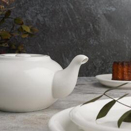 Чайник 450 мл d 12 см h7,5 см белый фарфор NEW P.L. Proff Cuisine [1]