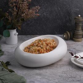 Блюдо для подачи 25,5*18,5 см h8,4 см Organic 300 мл белое фарфор NEW P.L. Proff Cuisine [3]