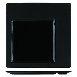 Тарелка 30,7*30,7 см квадратная смещенное дно черная фарфор P.L. Proff Cuisine [3]