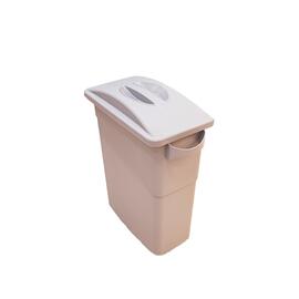 Бак контейнер для мусора 60 л 50*26 см h69 см серый узкий P.L.-BARBOSSA