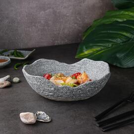 Салатник 1000 мл 22,9*18,2 см h7,7 см Stone Crush Untouched Taiga P.L. Proff Cuisine [1]
