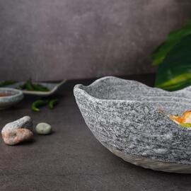 Салатник 1000 мл 22,9*18,2 см h7,7 см Stone Crush Untouched Taiga P.L. Proff Cuisine [1]