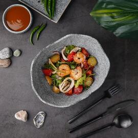 Салатник 1000 мл 22,9*18,2 см h7,7 см Stone Crush Untouched Taiga P.L. Proff Cuisine [1]